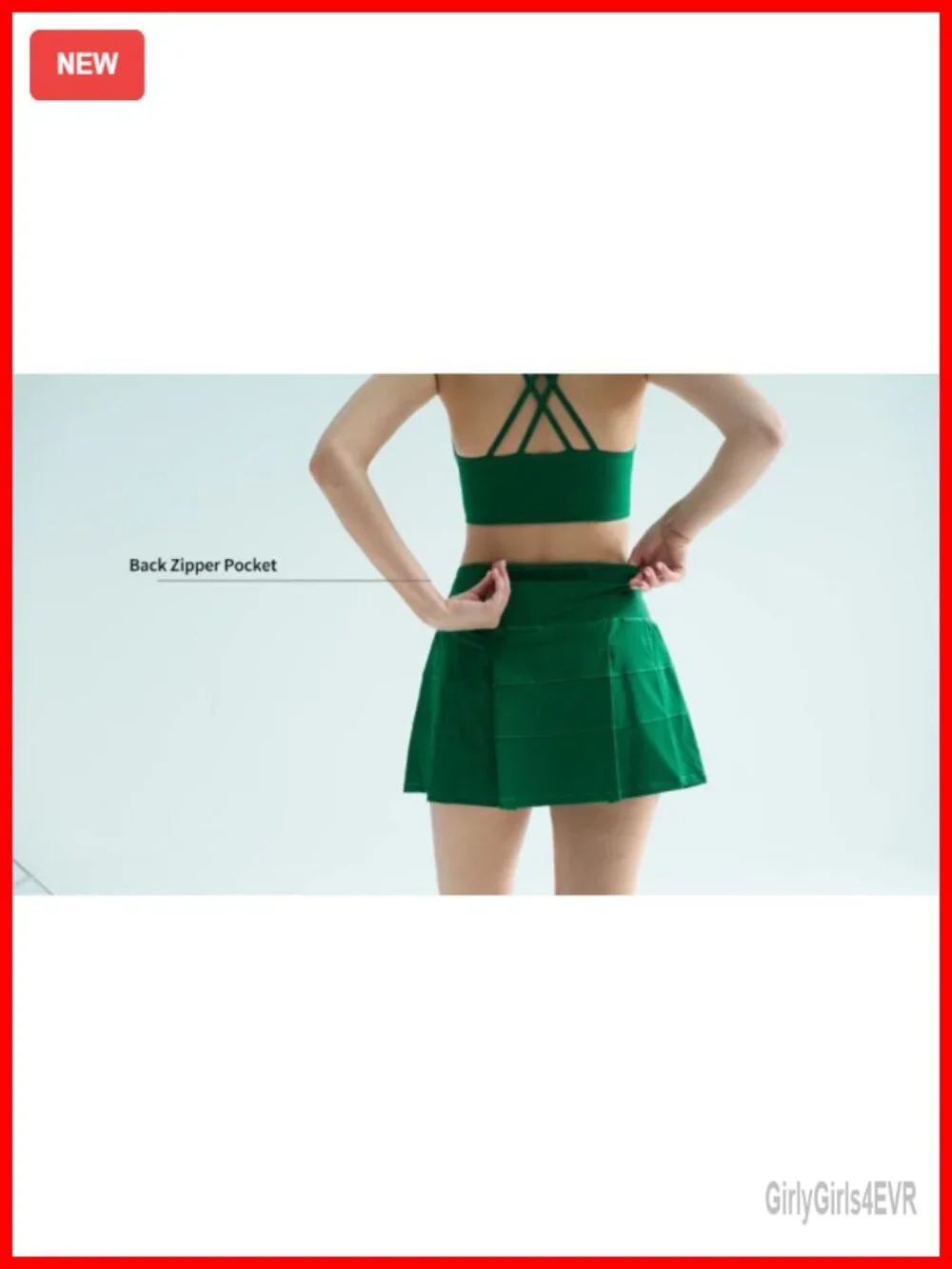 Women's Tennis Skorts High Waisted Athletic Golf Skirts with Pockets Built-in